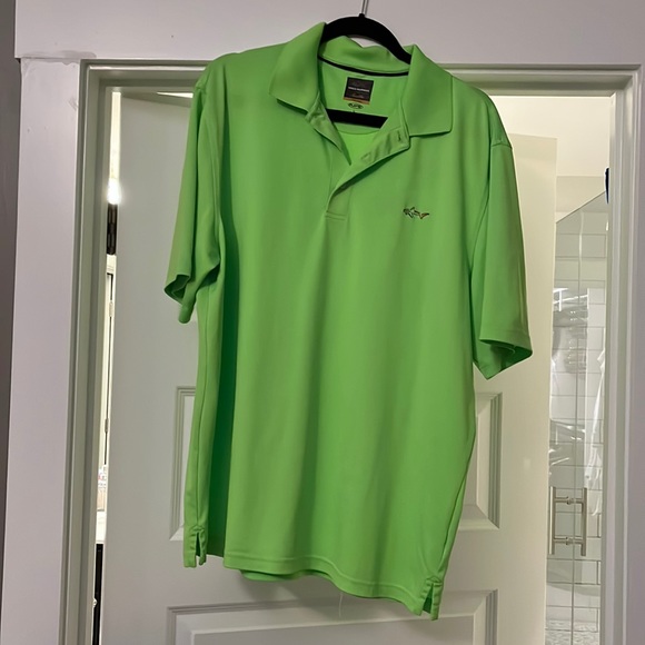 Green Greg Norman Shark Men’s Polo - Picture 1 of 1